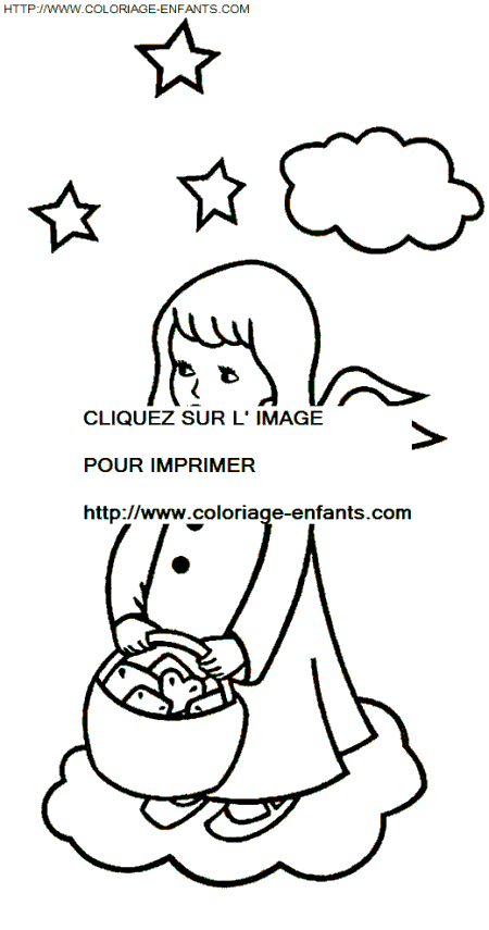 coloriage Aventure Anges