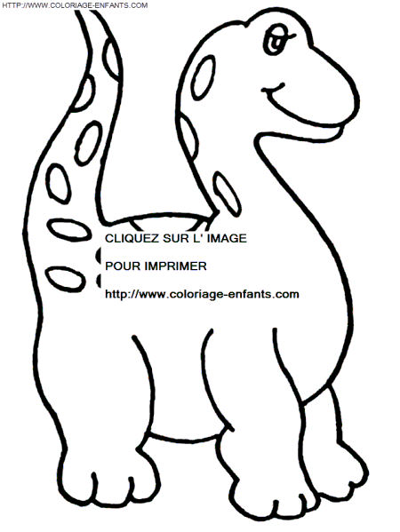 coloriage dinosaure dessin enfant