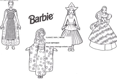 coloriage heros barbie