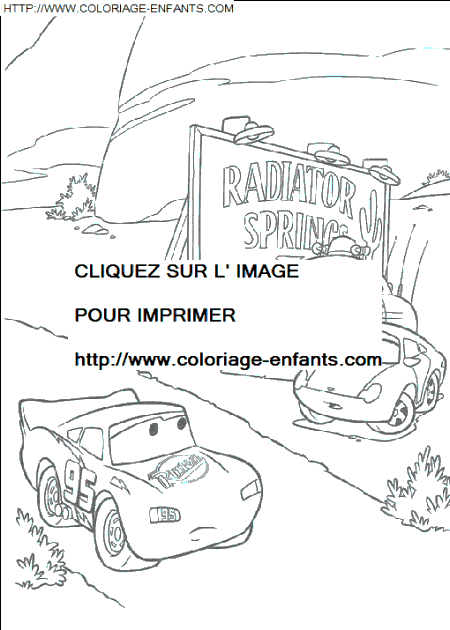 coloriage Heros Cars