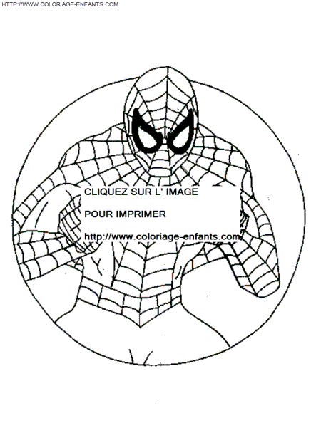 coloriage les poings de spiderman