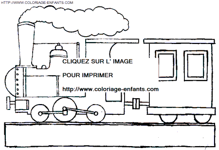coloriage train avec wagon