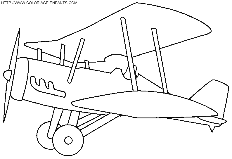 coloriage avion de guerre anglais