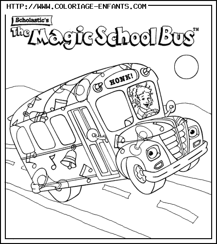 coloriage Bus magique