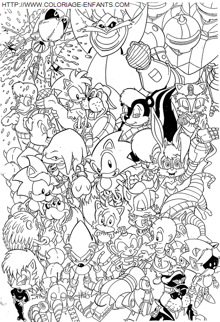 coloriage Serie Tv Sonic