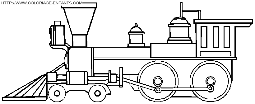 coloriage train locomotive ancienne
